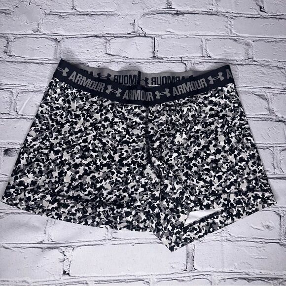 Under Armour HeatGear 3" Compression Shorts Black Multi Size Small - Picture 1 of 6